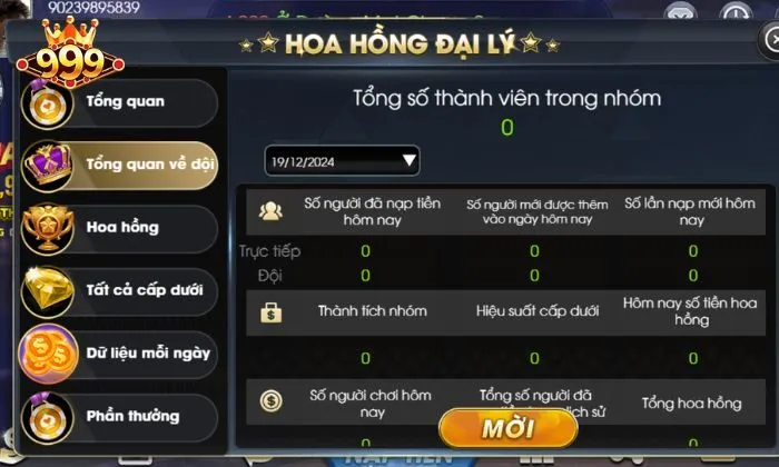đại lý 999BET Thu nhập tăng cao khi làm đại lý 999BET